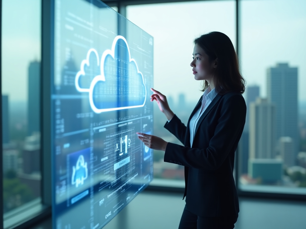 Concepto de seguridad en la nube